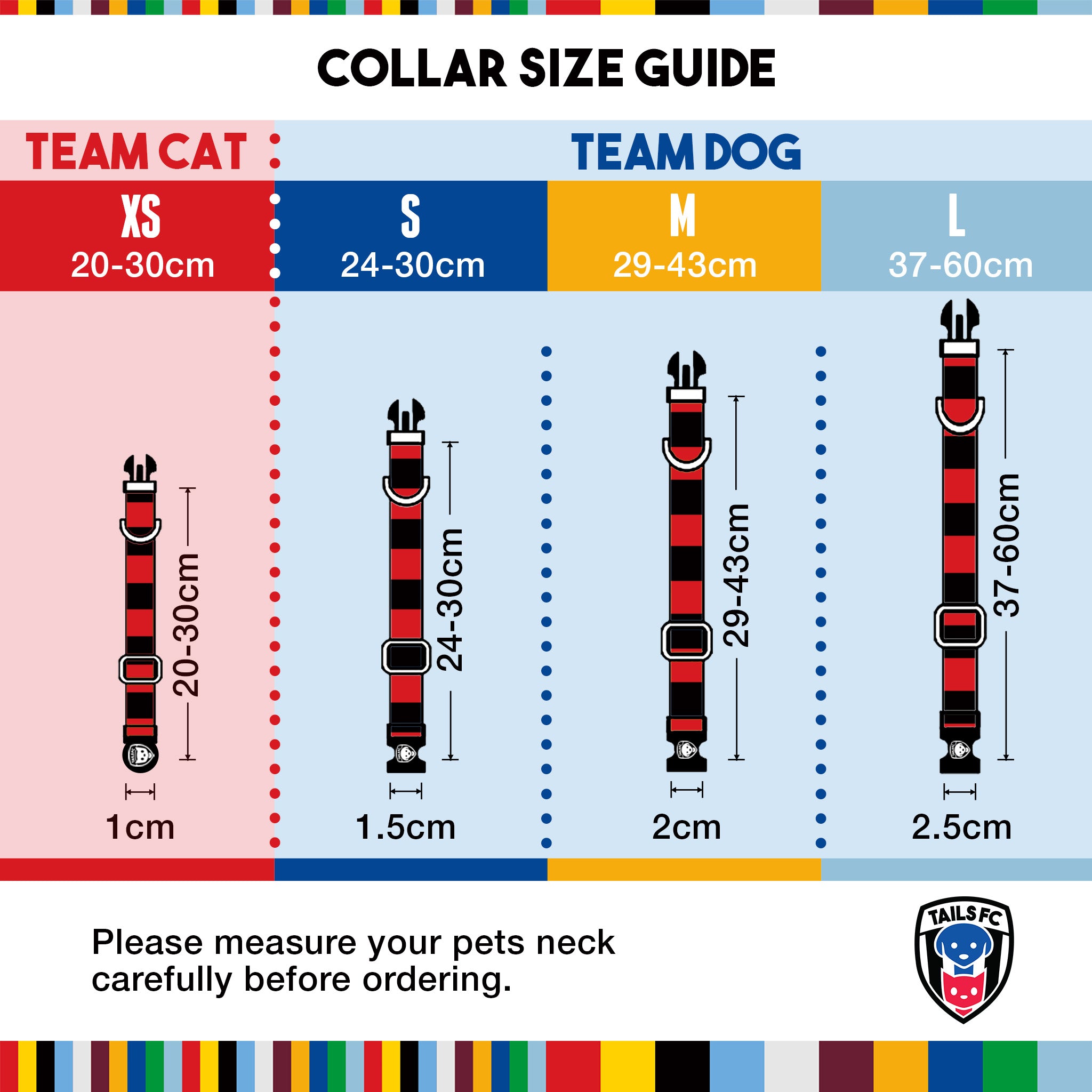 Red and Black Dog Collar - Red & Black Stripe Football Pet Collar
