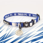 Ipswich Cat Collar in Blue and White Stripes.