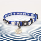 Tottenham blue and white striped cat collar.