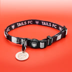 Black and White Cat Collar - Black & White Stripe Football Pet Collar