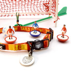 Red and Yellow Cat Collar - Red & Yellow Stripe Football Pet Collar