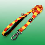 Red and Yellow Pet Lead - Red & Yellow Stripe Football Pet Lead