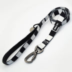 Black and White Pet Lead - Black & White Stripe Football Pet Lead