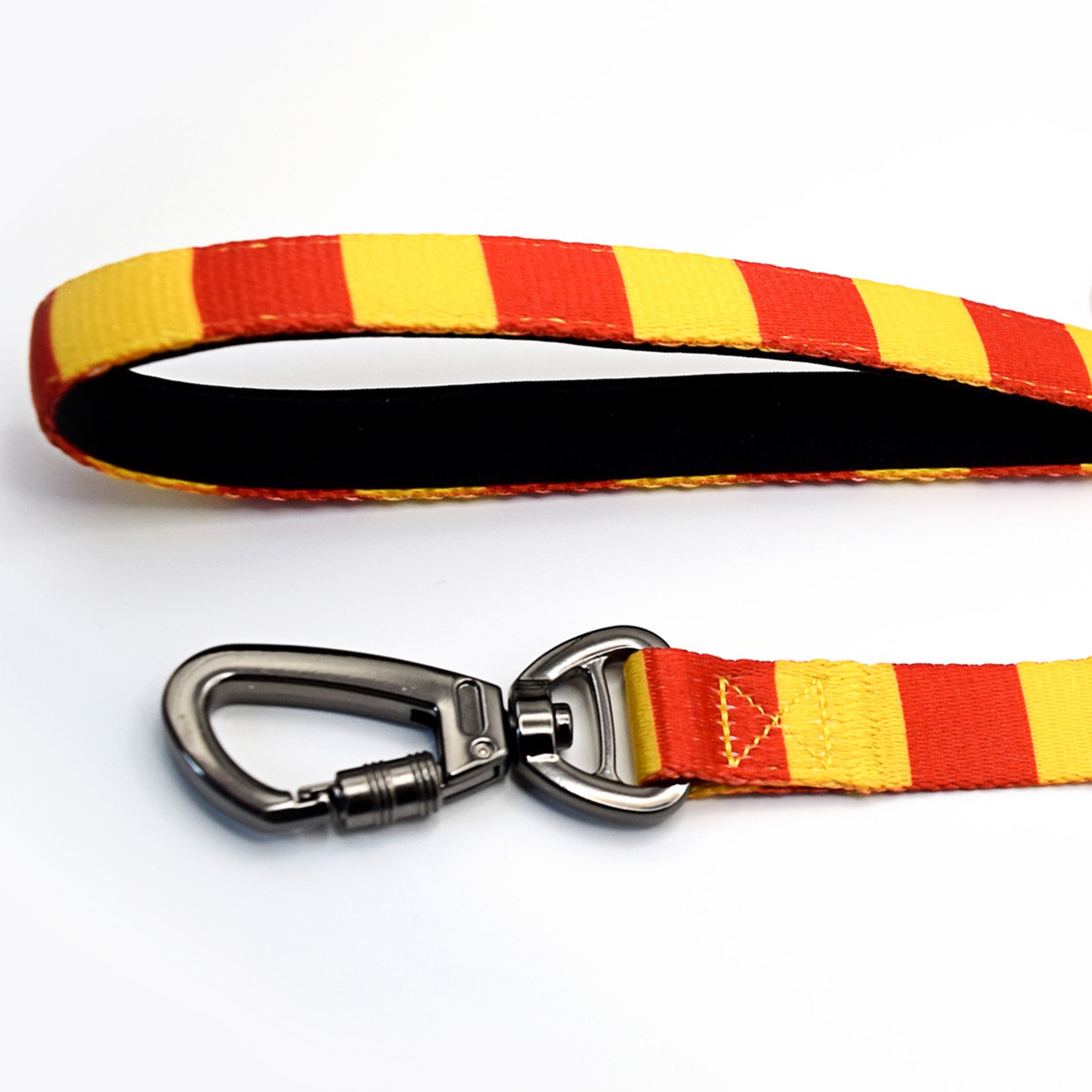 Red and Yellow Pet Lead - Red & Yellow Stripe Football Pet Lead