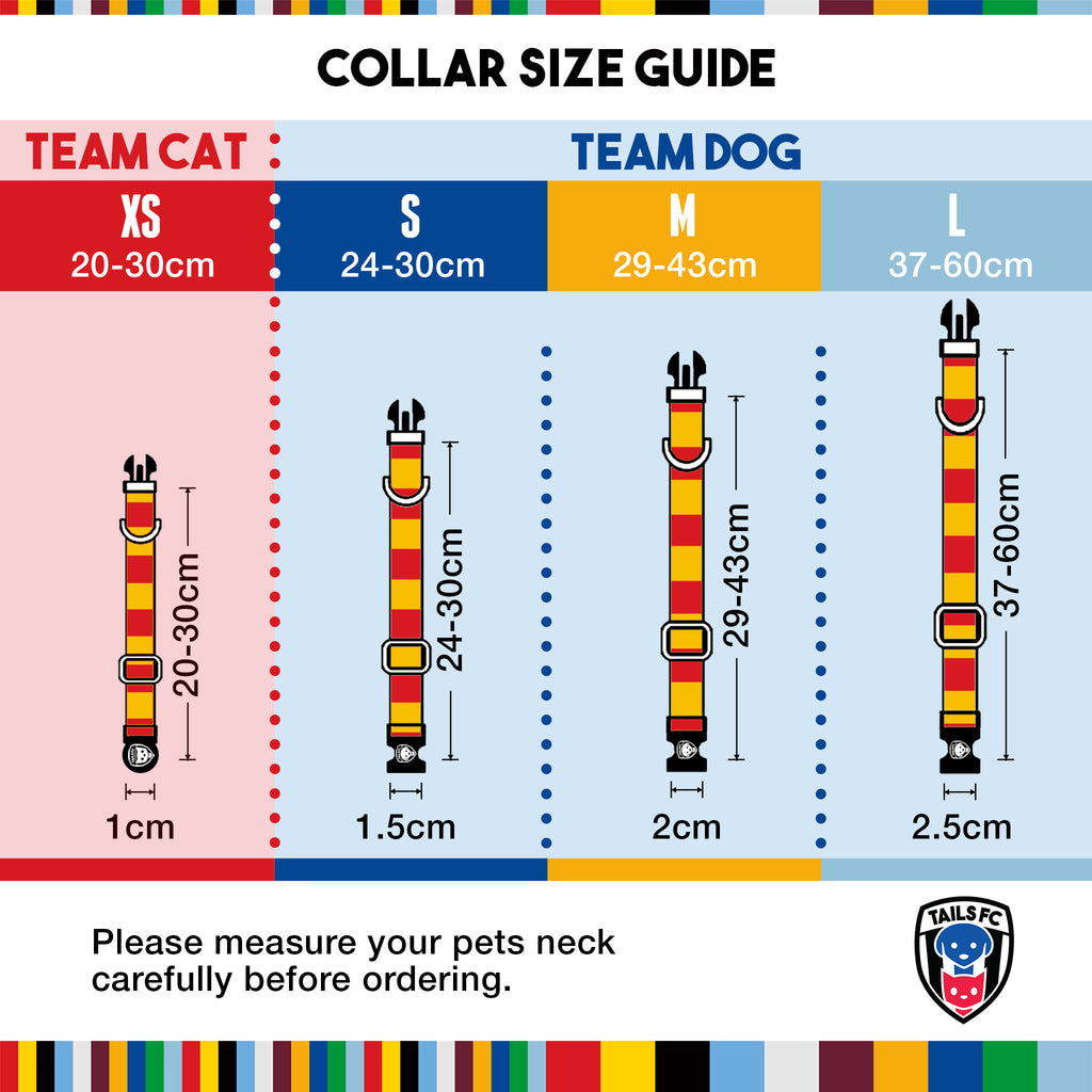 Red and Yellow Dog Set - Red & Yellow Stripe Football Dog Collar and Leash Set