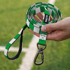 Celtic Pet Lead - Green & White Stripe Football Pet Lead