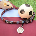 Aston Villa Cat Collar - claret & blue Stripe Football Pet Collar