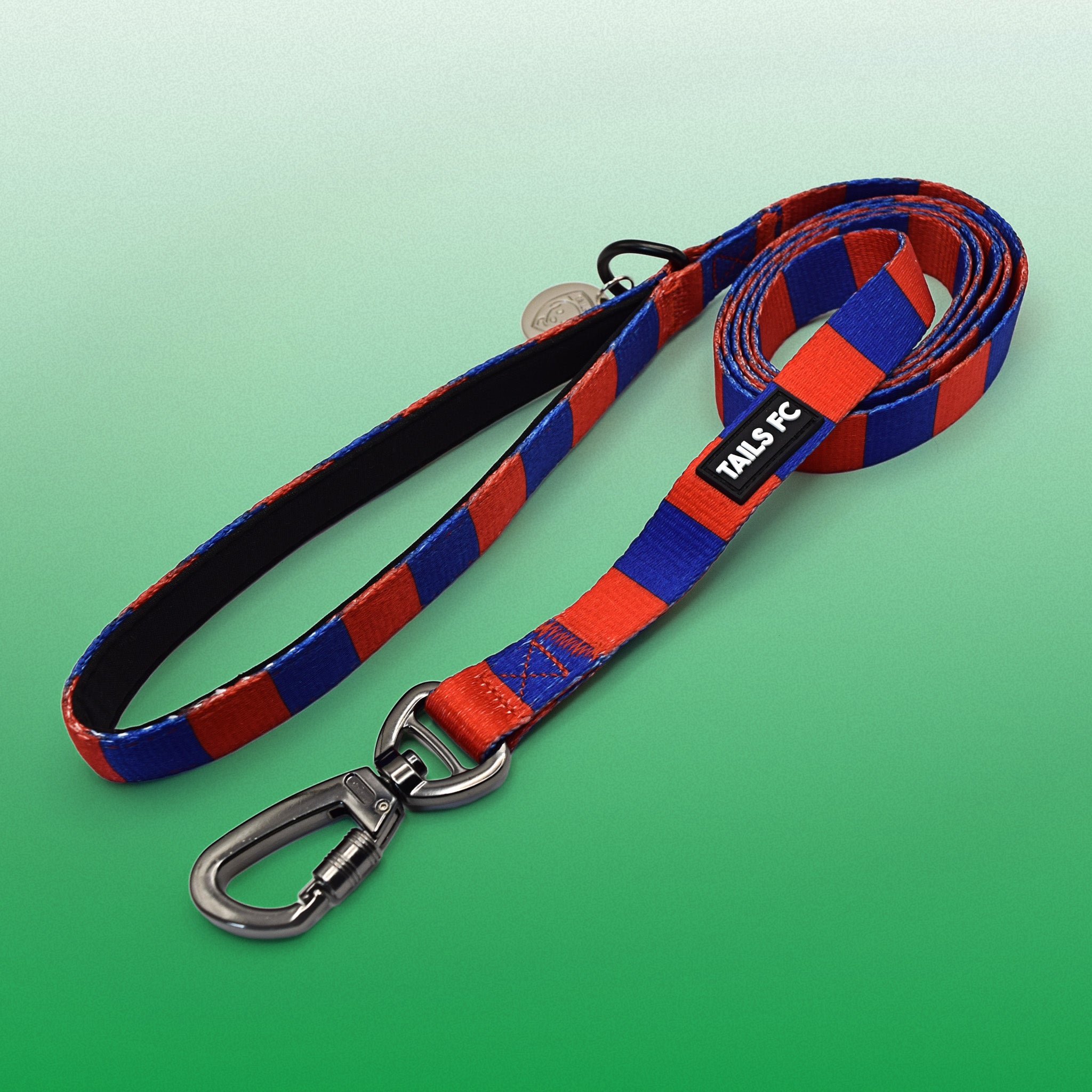 Barcelona Pet Lead - Red & Blue Stripe Football Pet Lead