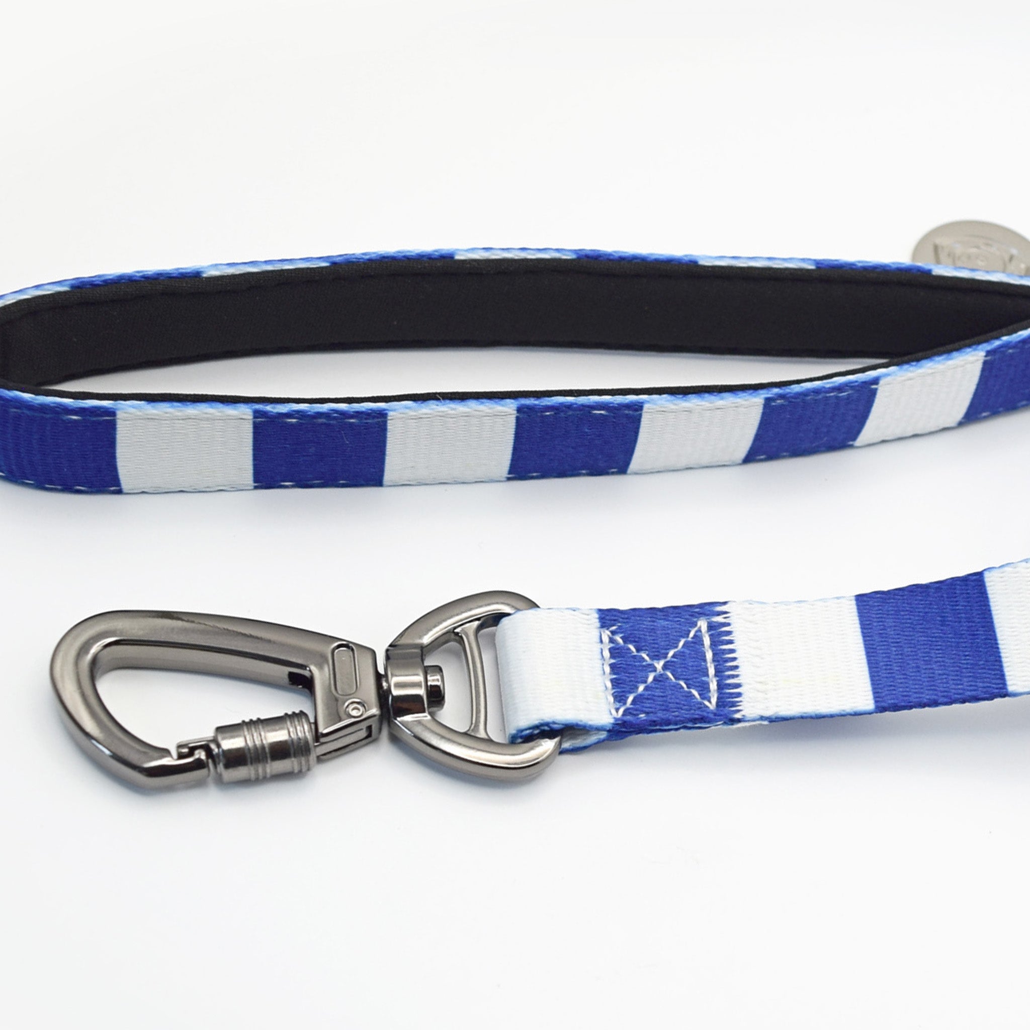 Blackburn Pet Lead - Blue & White Stripe Football Pet Lead
