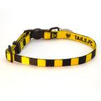 Dortmund Cat Collar - Yellow & Black Stripe Football Pet Collar