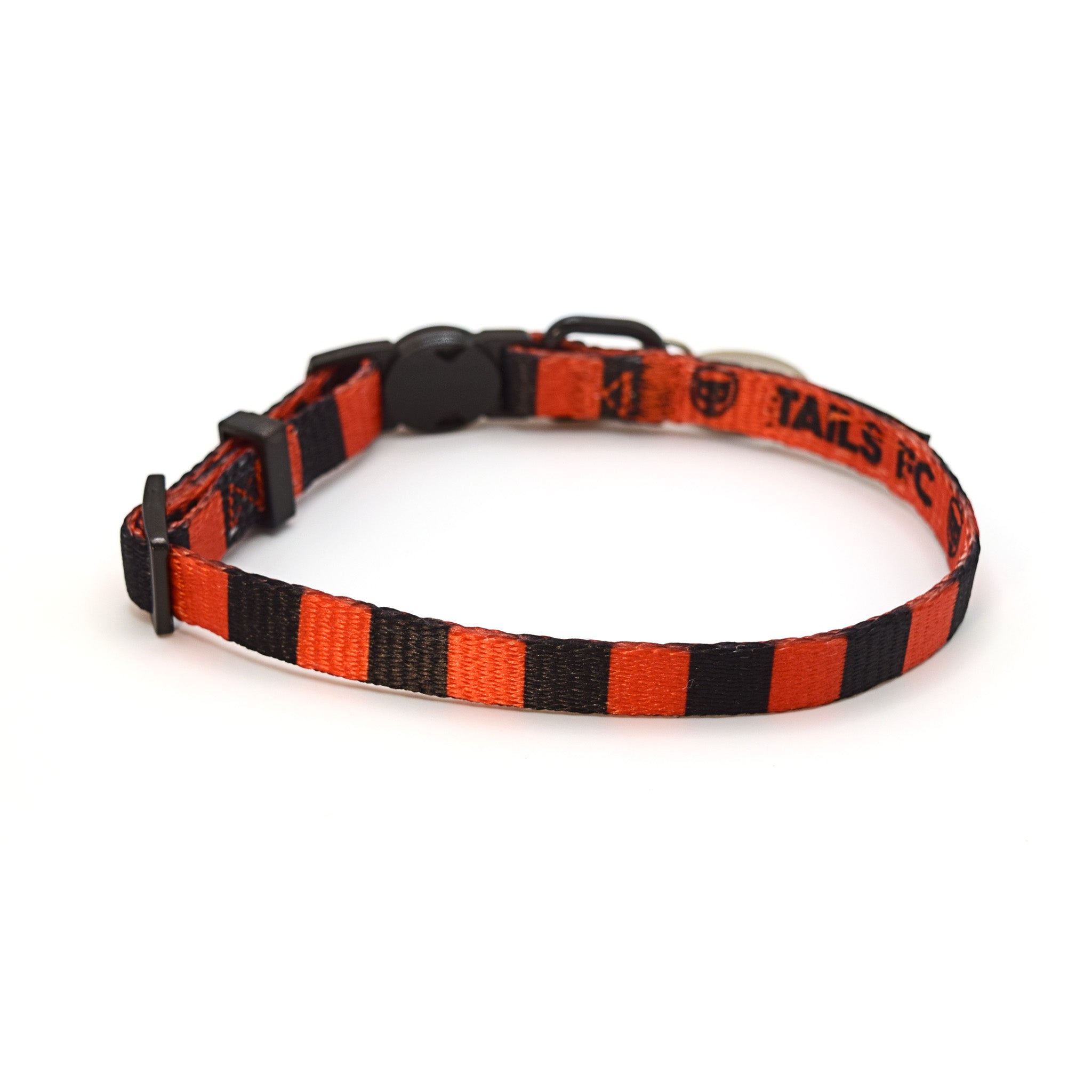 Bournemouth Cat Collar - Red & Black Stripe Football Pet Collar