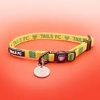 Brazil Cat Collar - Yellow & Green Stripe Football Pet Collar