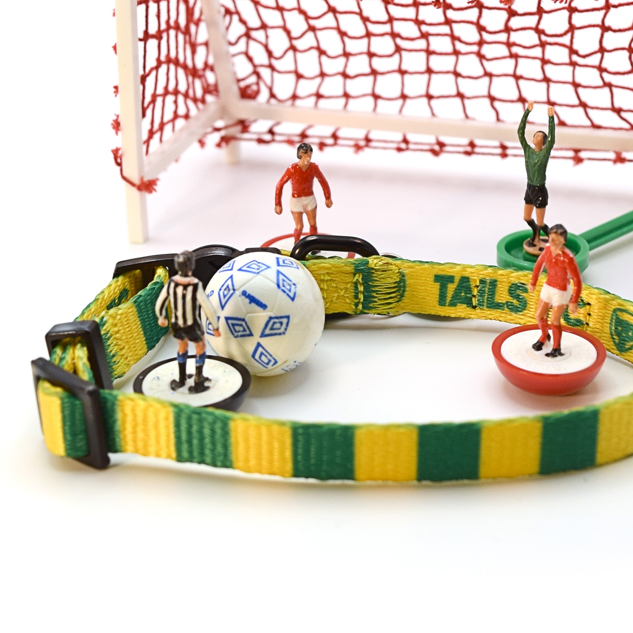 Brazil Cat Collar - Yellow & Green Stripe Football Pet Collar