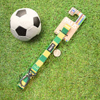 Brazil Pet Lead - Yellow & Green Stripe Football Pet Lead