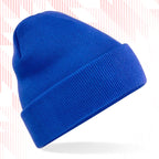 Tails FC Blue beanie on a white background