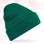 Tails FC Green beanie on a white background