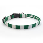 Celtic Dog Collar - Green & White Stripe Football Pet Collar