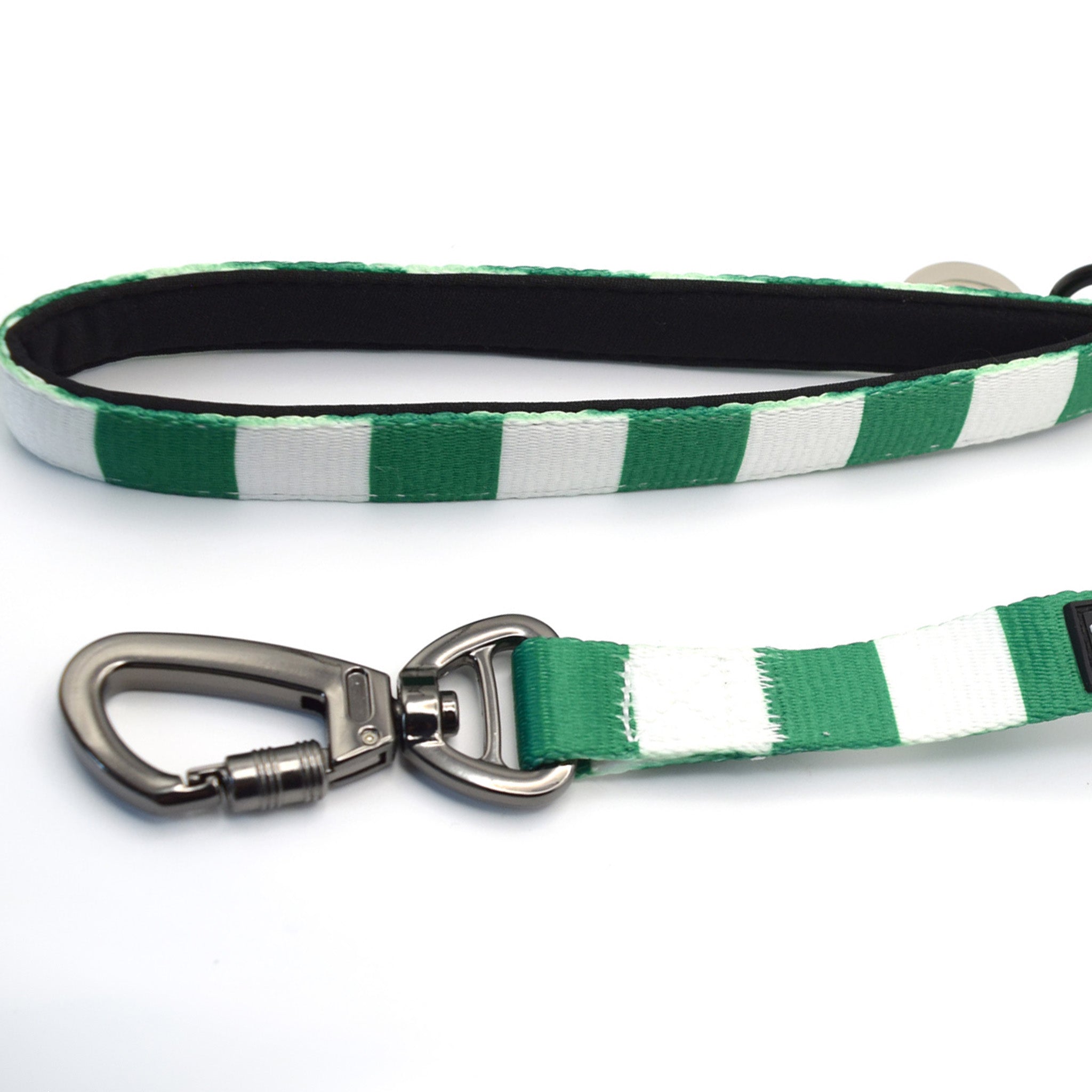 Celtic Pet Lead - Green & White Stripe Football Pet Lead