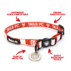 Charlton Cat Collar - Red & White Stripe Football Pet Collar