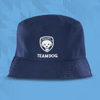 Tails FC Navy bucket hat with 'TEAM DOG' logo on a blue background