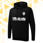 Tails FC Black hoodie with 'Team Hooman' text and logo on a white background