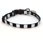Juventus Cat Collar - White & Black Stripe Football Pet Collar