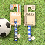 Kilmarnock Cat Collar - Blue & White Stripe Football Pet Collar