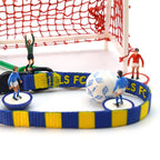 Leeds Cat Collar - Blue & Yellow Stripe Football Pet Collar