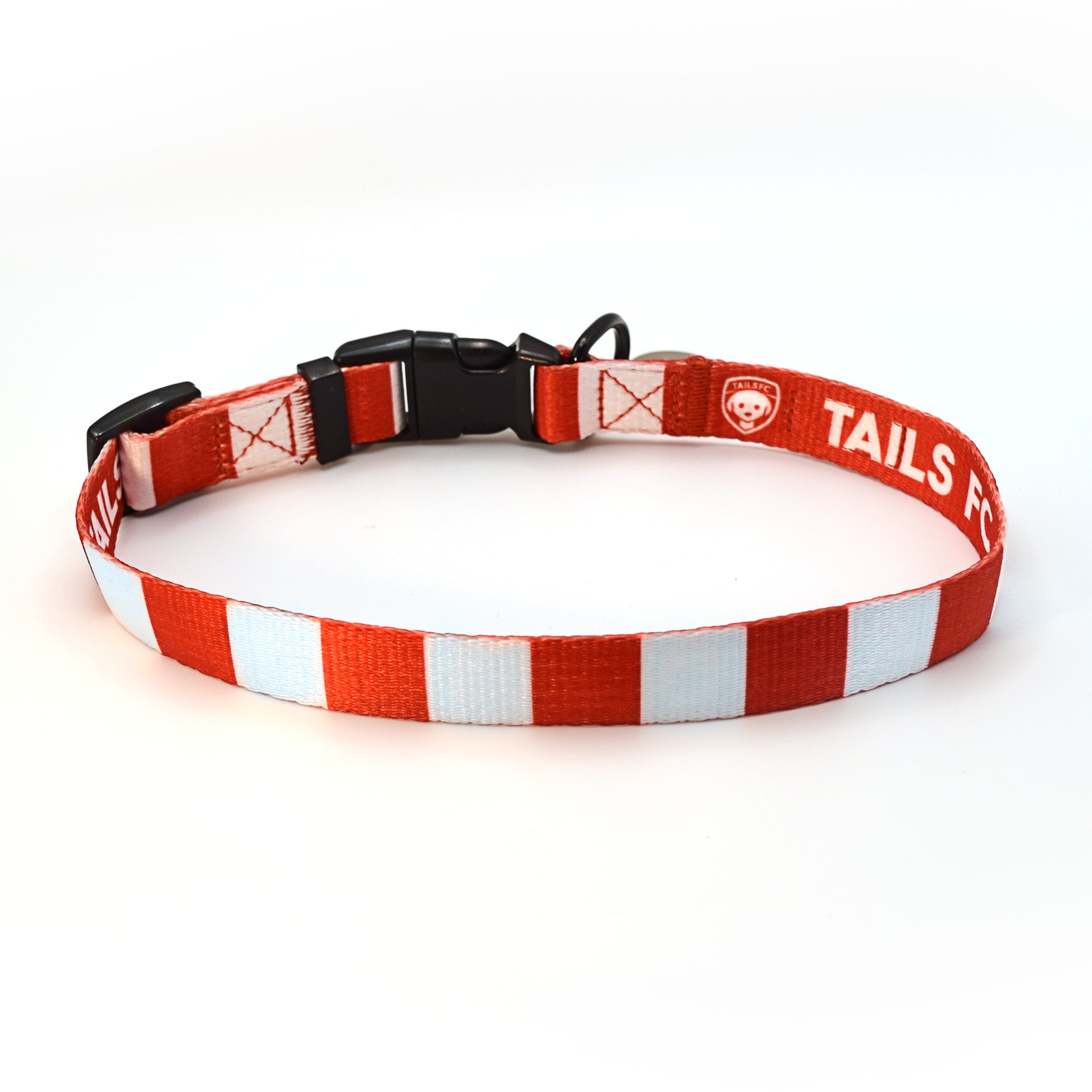 Liverpool Dog Collar - Red & White Stripe Football Pet Collar