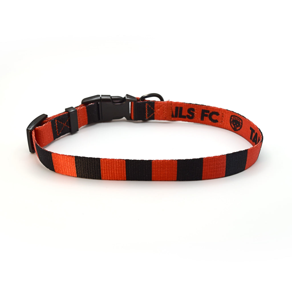 Manchester United Dog Collar - Red & Black Stripe Football Pet Collar