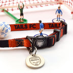 Manchester United Cat Collar - Red & Black Stripe Football Pet Collar