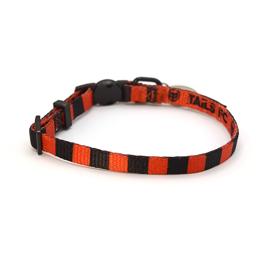 Manchester United Cat Collar - Red & Black Stripe Football Pet Collar