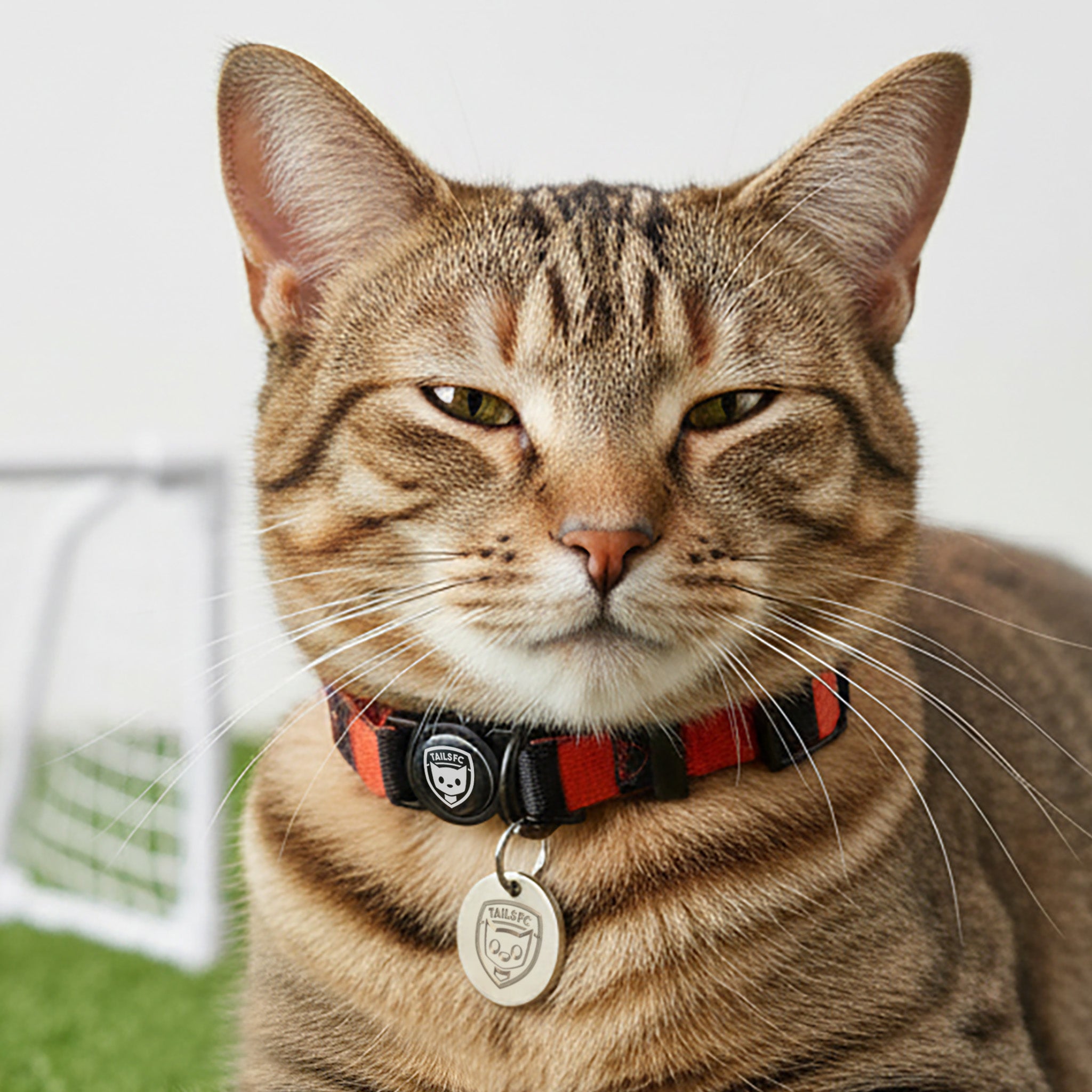 Manchester United Cat Collar - Red & Black Stripe Football Pet Collar