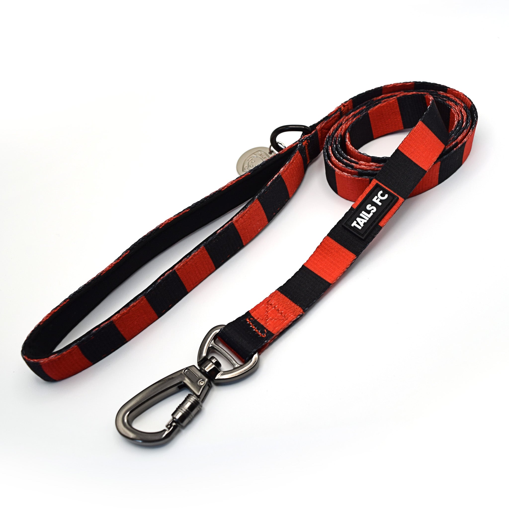 Manchester United Pet Lead - Red & Black Stripe Football Pet Lead