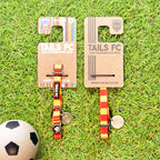 Motherwell Cat Collar - Red & Gold Stripe Football Pet Collar