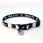 Newcastle Dog Collar – Black & White Stripe Football Pet Collar
