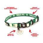Northern Ireland Cat Collar - Green & White Stripe Football Pet Collar