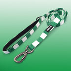 Northern Ireland Pet Lead - Green & White Stripe Football Pet Lead