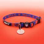 PSG Cat Collar - Red & Blue Stripe Football Pet Collar