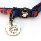 PSG Cat Collar - Red & Blue Stripe Football Pet Collar
