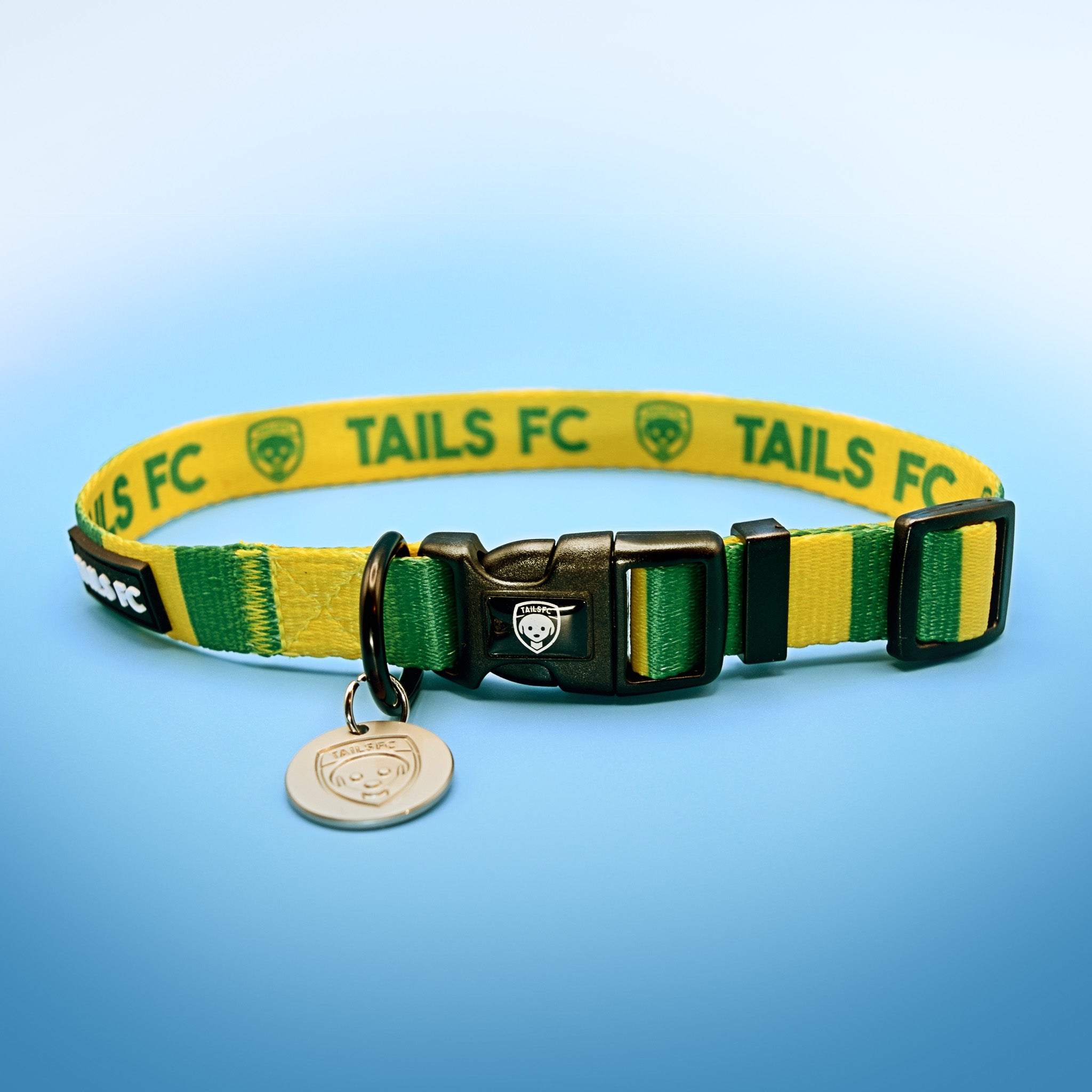 Republic of Ireland Dog Collar - Green & Gold Stripe Football Pet Collar