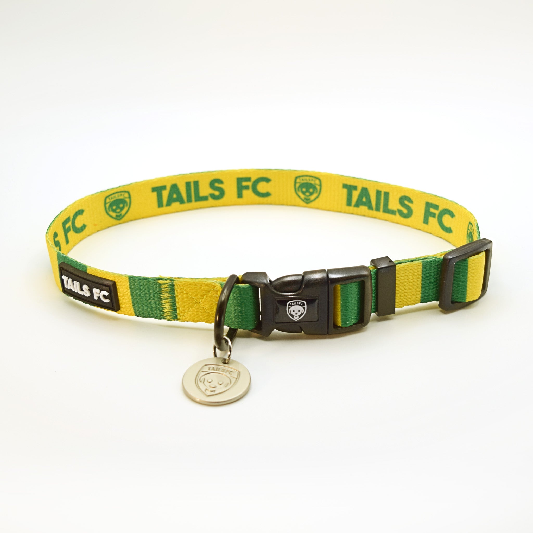 Republic of Ireland Dog Collar - Green & Gold Stripe Football Pet Collar