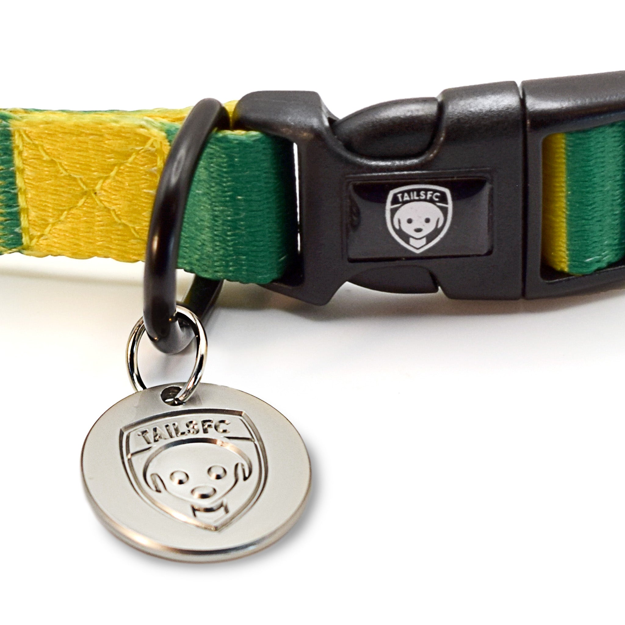 Republic of Ireland Dog Collar - Green & Gold Stripe Football Pet Collar