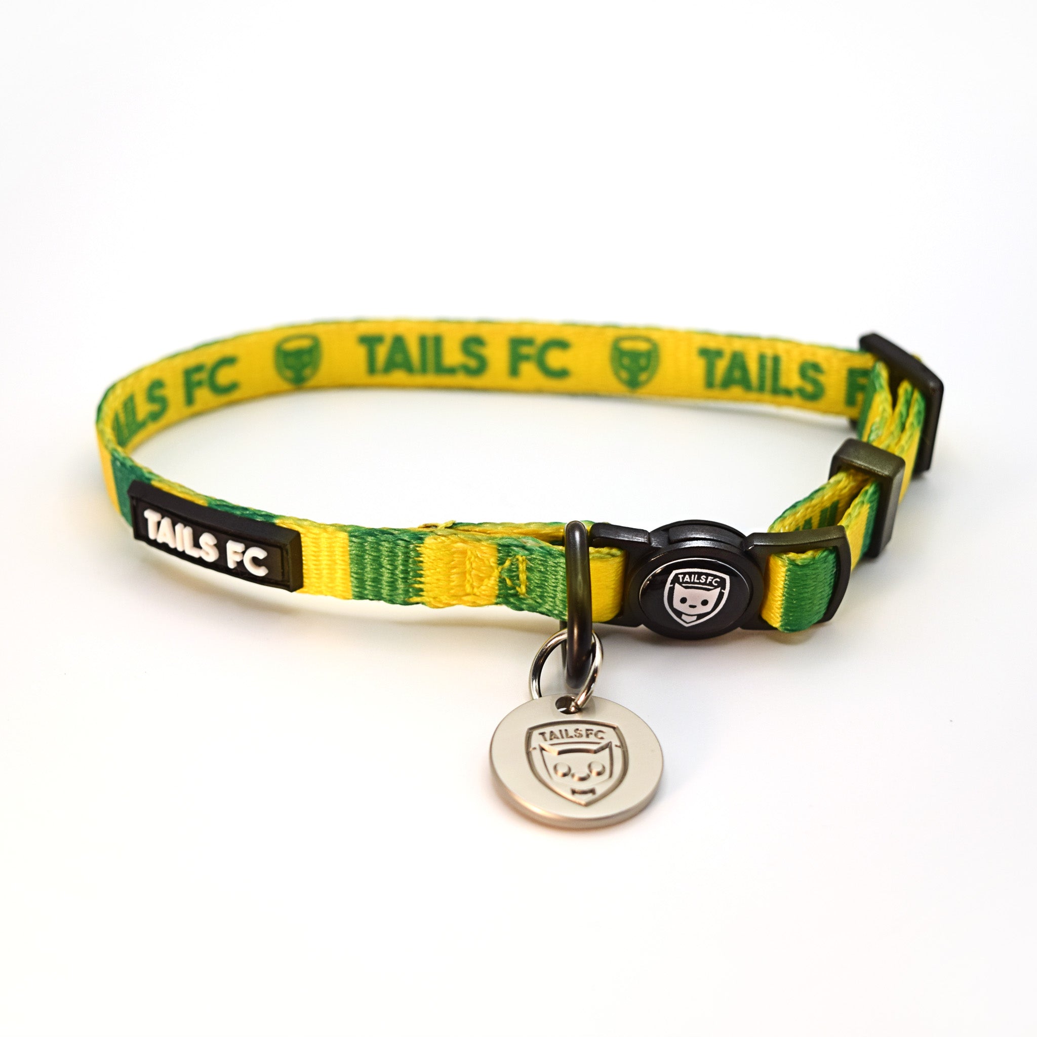 Republic of Ireland Cat Collar - Green & Gold Stripe Football Pet Collar