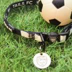 St Mirren Cat Collar - Black & White Stripe Football Pet Collar