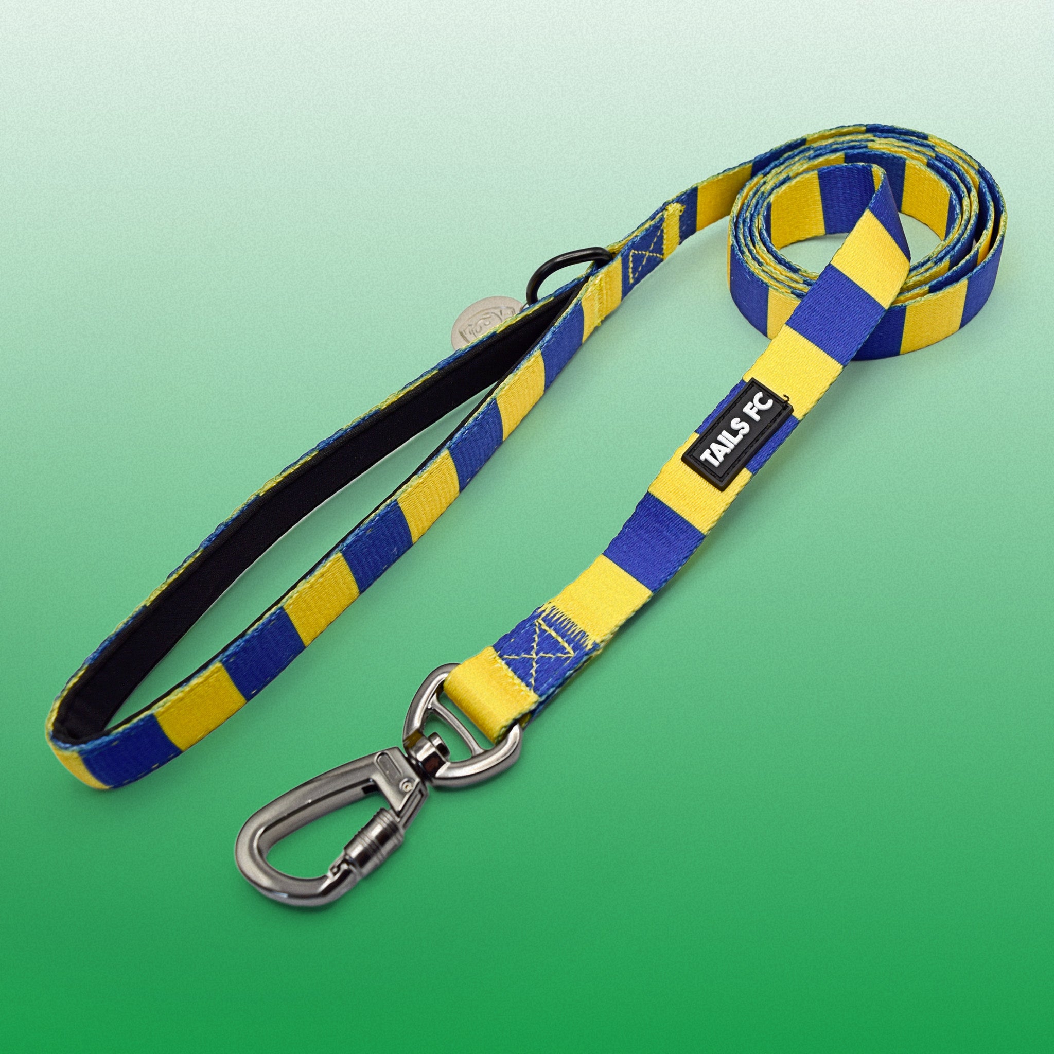 Sweden Pet Lead - Yellow & Blue Stripe Football Pet Lead