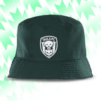 Tails FC Green bucket hat with a white logo on a light green background