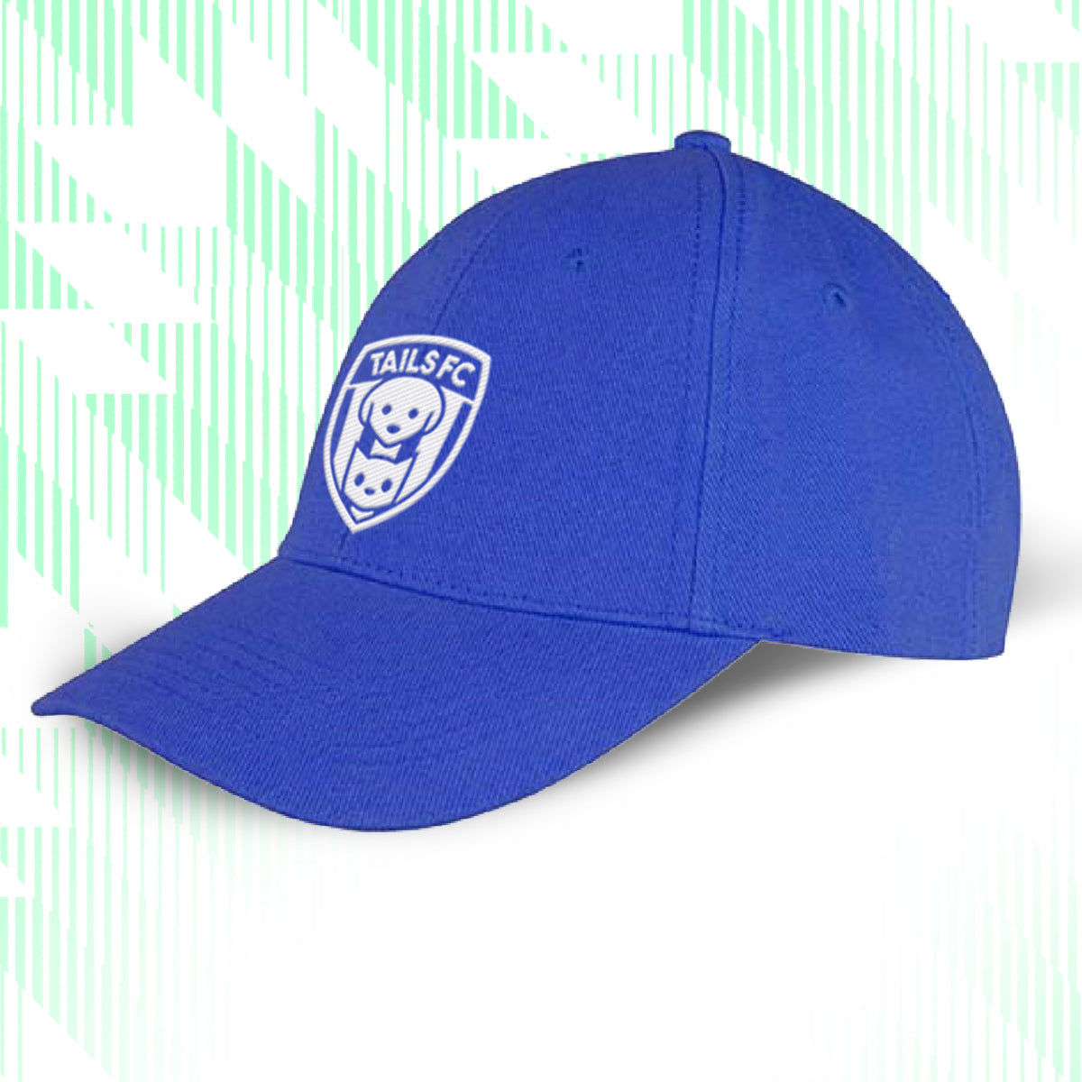 Tails FC Blue cap with a logo on a white background