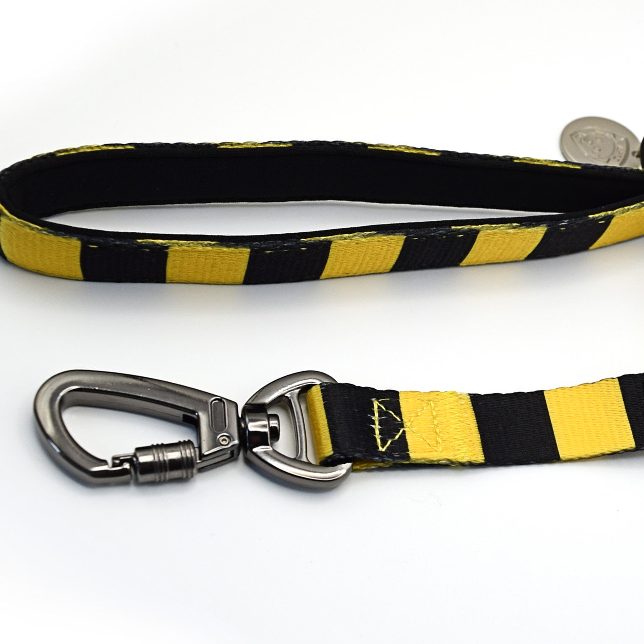 Wolverhampton Pet Lead - Gold & Black Stripe Football Pet Lead